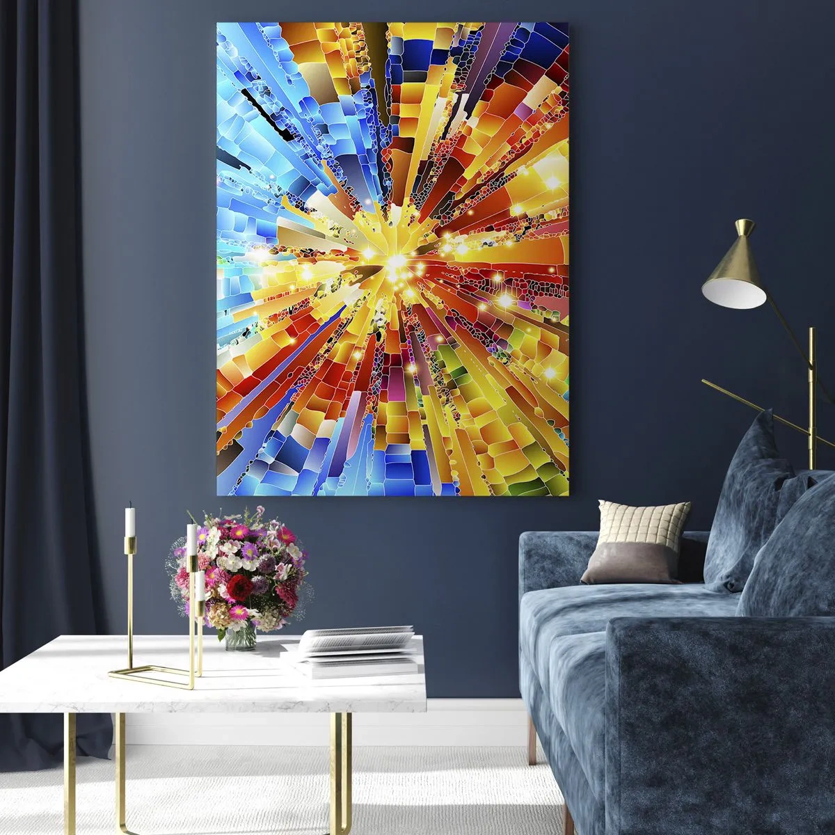 Glastavla - Bild på glas - In medias res - 50x70 cm