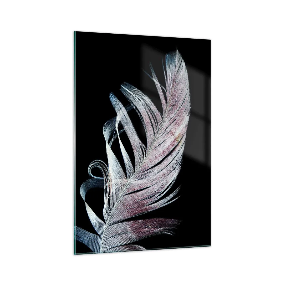 Glastavla - Bild på glas - Tänk på smekning - 70x100 cm