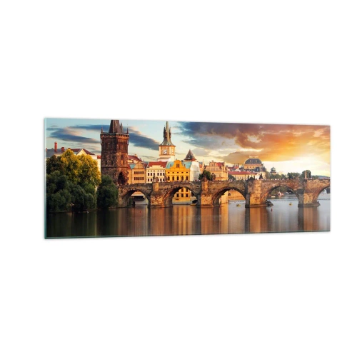 Glastavla - Bild på glas - Vacker sedan århundraden - 140x50 cm