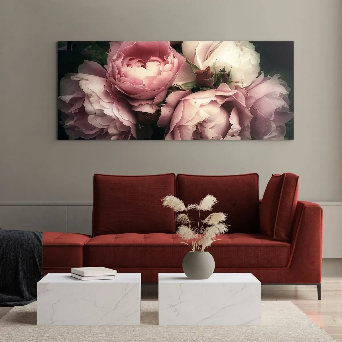 Glastavla - Bild på glas - Belle epoque charm - 100x40 cm