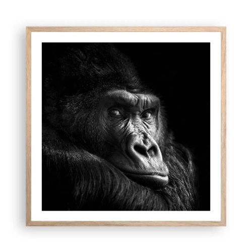 Affisch i ram av ljusek - Varför glor du? - 60x60 cm