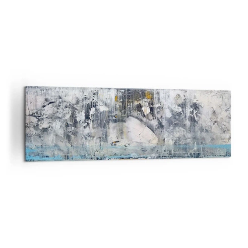 Canvastavla - Bild på duk - På is och klumpar - 160x50 cm