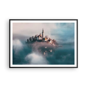 Affisch i svart ram - Drömö - 100x70 cm