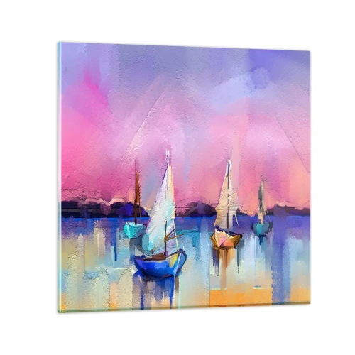 Glastavla - Bild på glas - Riktning: öppet vatten - 70x70 cm