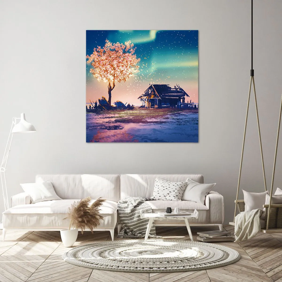 Canvastavla - Bild på duk - Naturen är tidlös - 70x70 cm