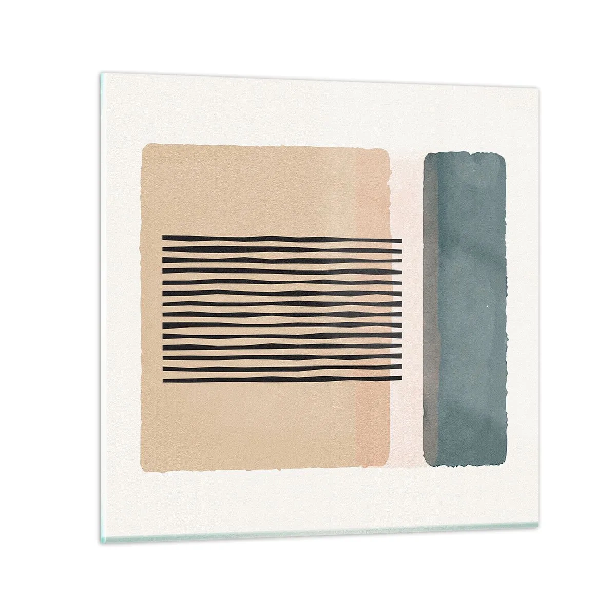 Glastavla - Bild på glas - Allt väl - 30x30 cm