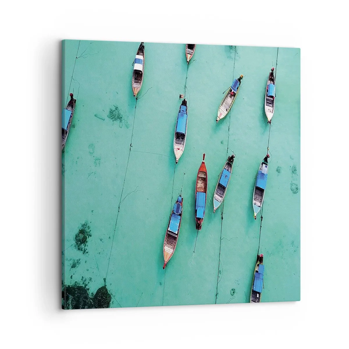 Canvastavla - Bild på duk - Under en glad väntan - 50x50 cm