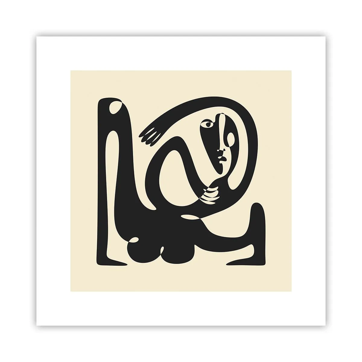 Affisch - Nästan Picasso - 30x30 cm