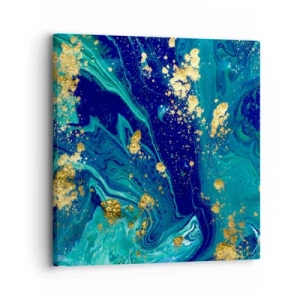 Canvastavla - Bild på duk - Solflingor  - 30x30 cm