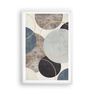 Affisch i vit ram - Cirkel efter cirkel - 61x91 cm