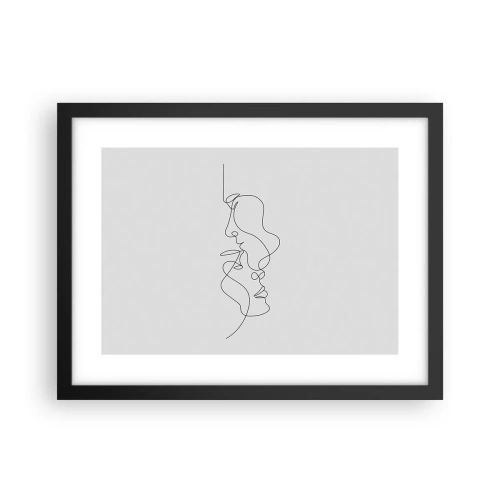 Affisch i svart ram - Sentimentala lustens glöd - 40x30 cm