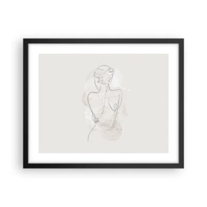 Affisch i svart ram - Som ett känsligt instrument - 50x40 cm