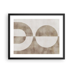 Affisch i svart ram - Likheter och skillnader - 50x40 cm