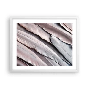 Affisch i vit ram - I rosa silver - 50x40 cm