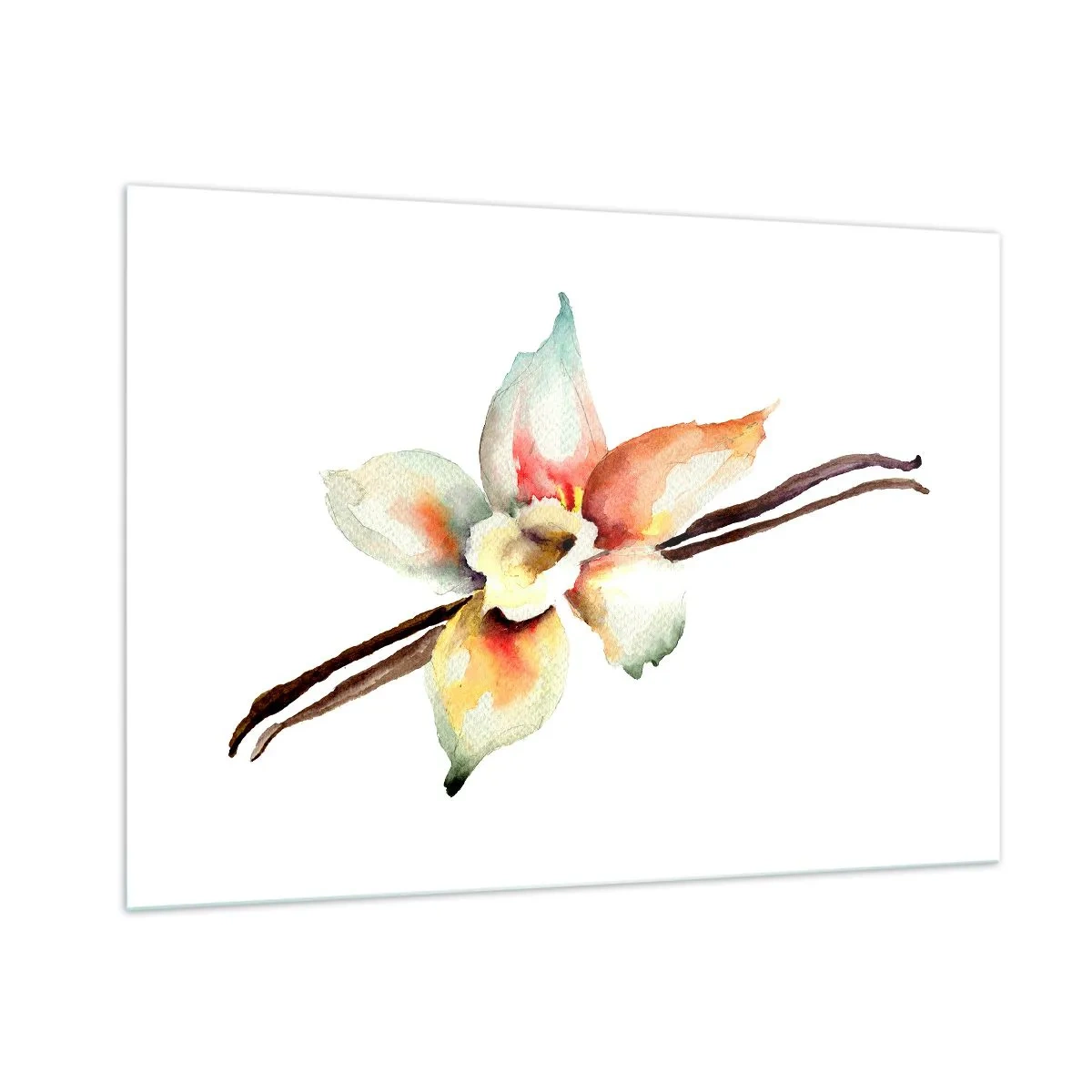 Glastavla - Bild på glas - Söt målning - 100x70 cm