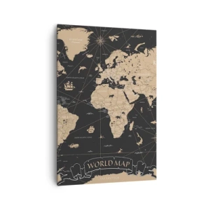 Canvastavla - Bild på duk - Gränserna för min värld - 70x100 cm