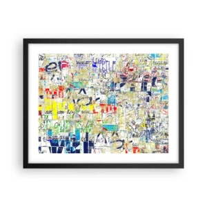 Affisch i svart ram - Helt enkelt gläder ögonen - 50x40 cm