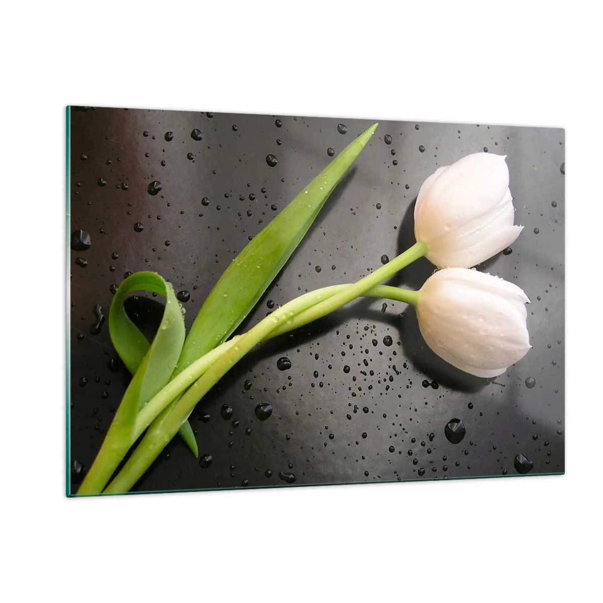 Glastavla - Bild på glas - Vårfläta - 120x80 cm