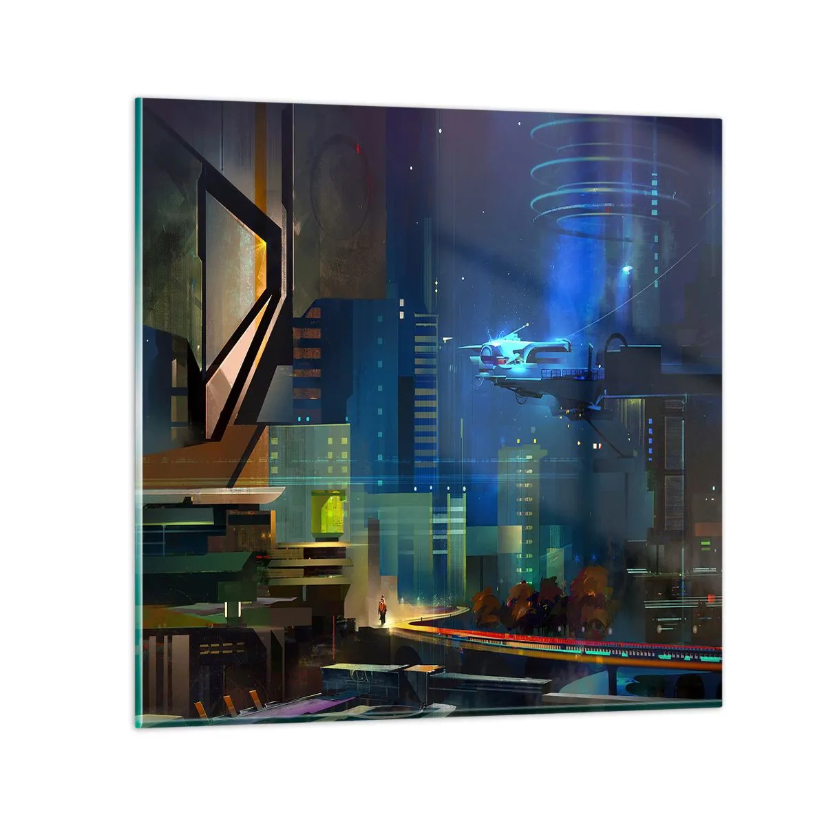 Glastavla - Bild på glas - Inom snar framtid - 30x30 cm