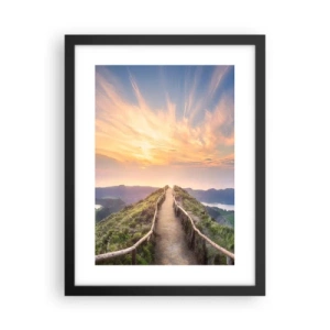 Affisch i svart ram - Nära himlen - 30x40 cm