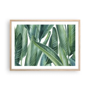 Affisch i ram av ljusek - Grönskan i sig själv - 70x50 cm