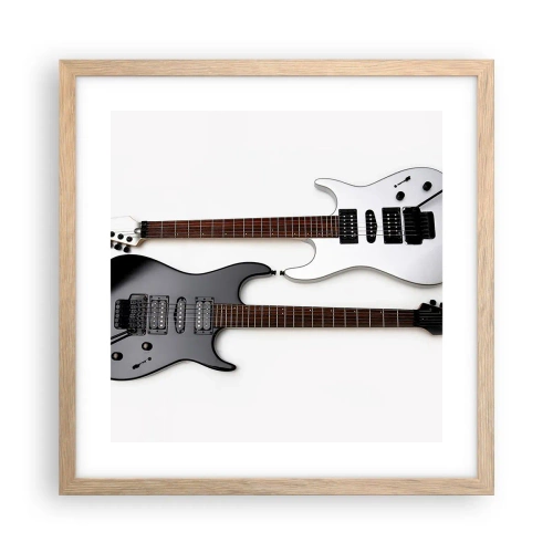 Affisch i ram av ljusek - Formens harmoni - 40x40 cm