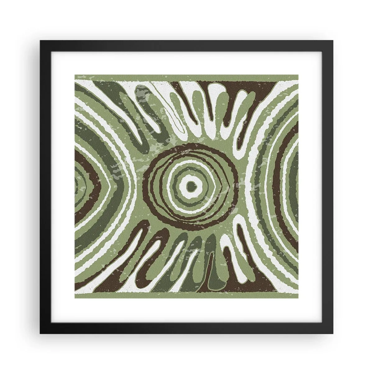 Affisch i svart ram - Explosion av känslor - 40x40 cm
