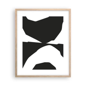 Affisch i ram av ljusek - Positiv-negativ - 40x50 cm