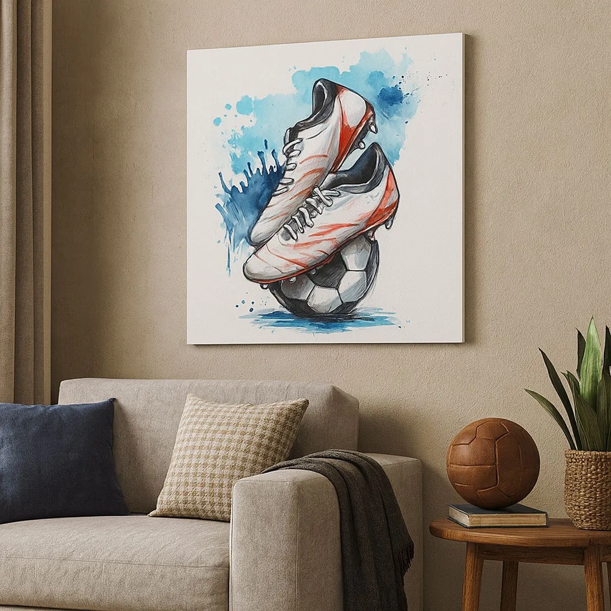 Canvastavla - Bild på duk - Schweiz anda - 30x30 cm