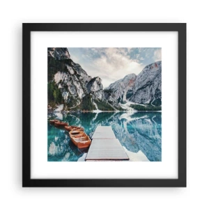 Affisch i svart ram - Vi visar dig skönhet - 30x30 cm