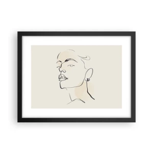 Affisch i svart ram - Stolt blick - 40x30 cm