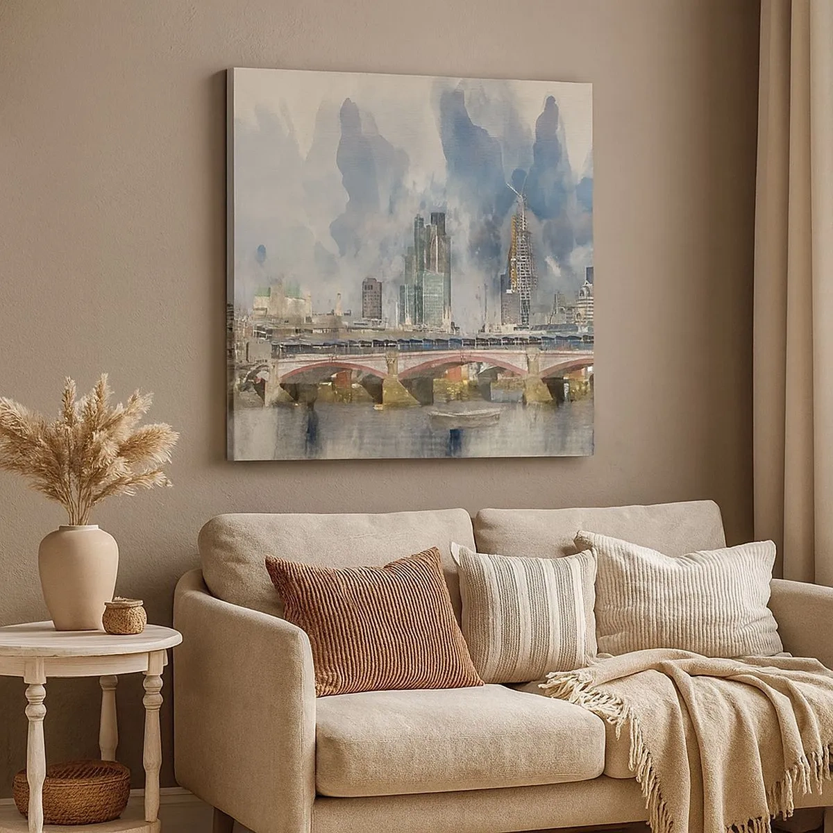 Canvastavla - Bild på duk - London i hela sin prakt - 30x30 cm