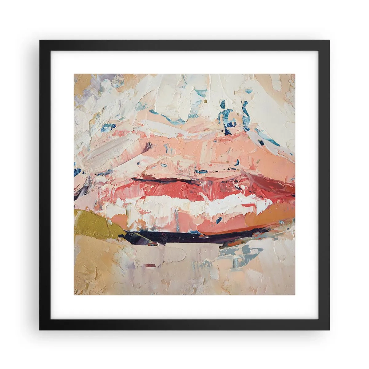 Affisch i svart ram - Väcker sinnen - 40x40 cm