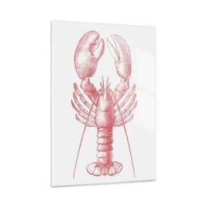 Glastavla - Bild på glas - Hummer värdig Homer - 50x70 cm