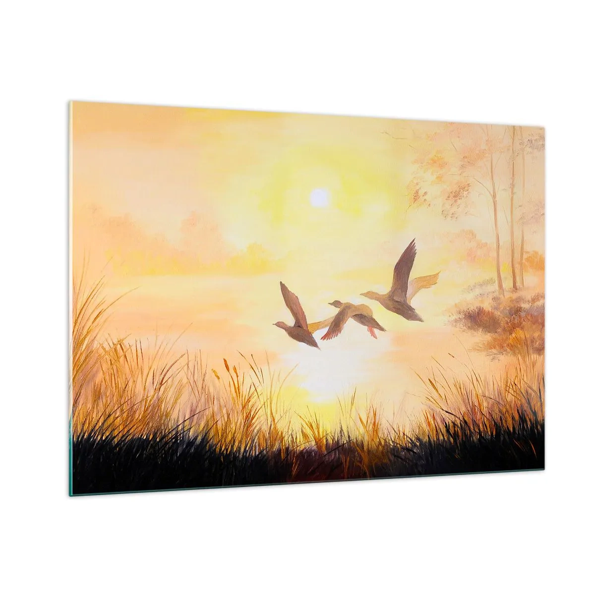 Glastavla - Bild på glas - Början av en lång resa - 100x70 cm