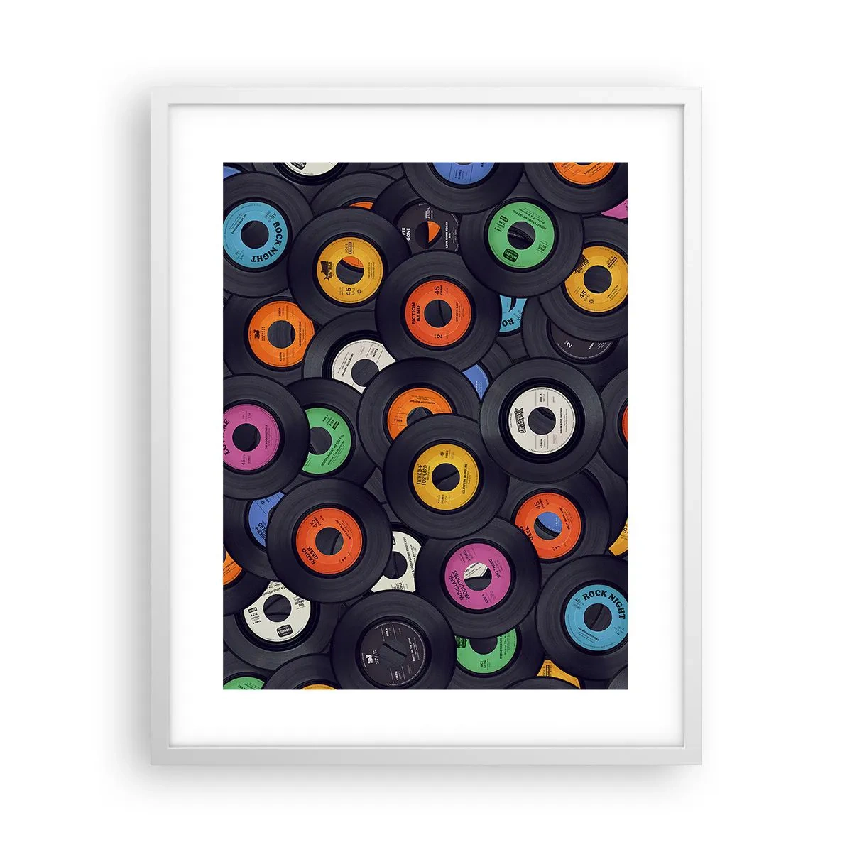 Affisch i vit ram - Klassikens färger - 40x50 cm