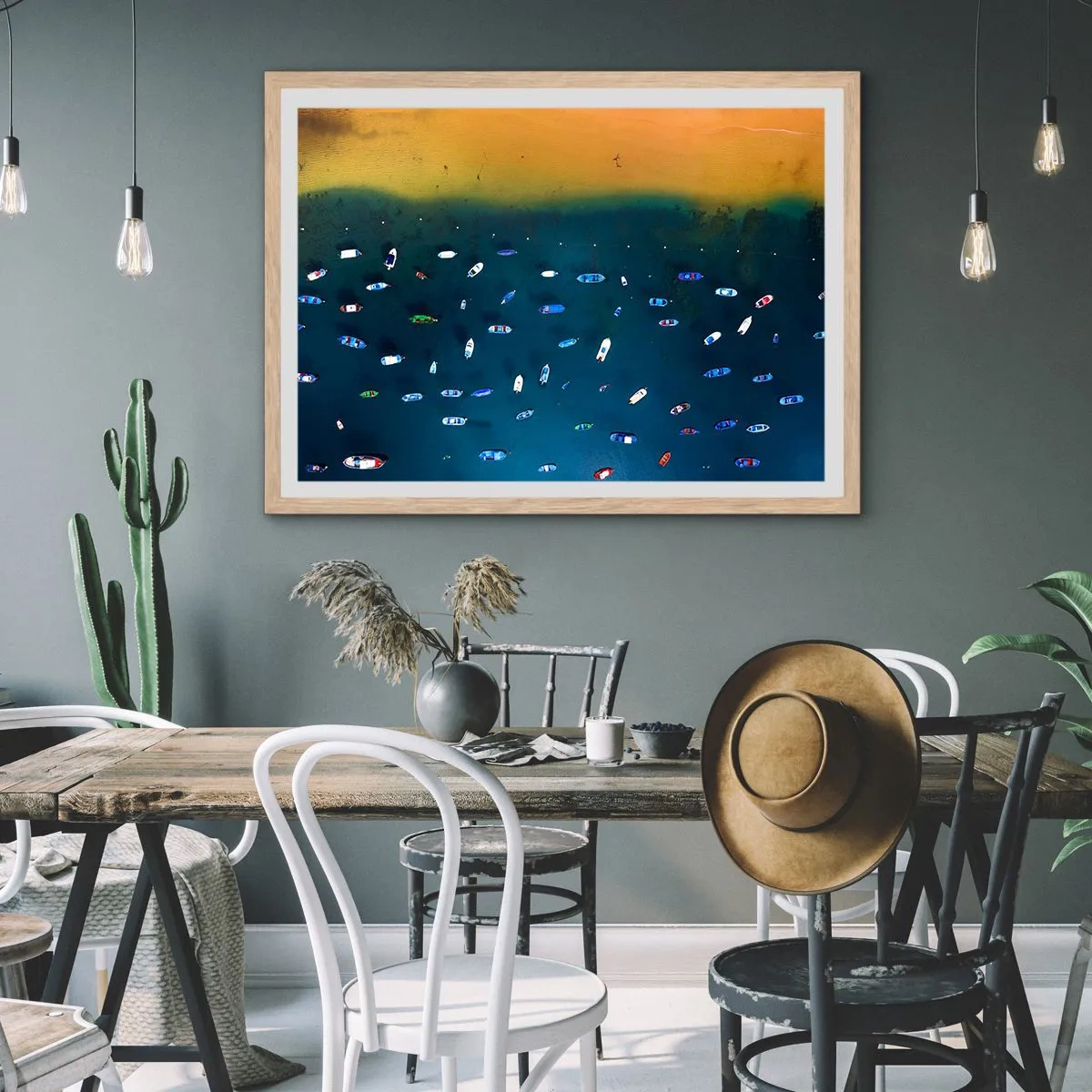 Affisch i ram av ljusek - Ett semesterspel - 91x61 cm