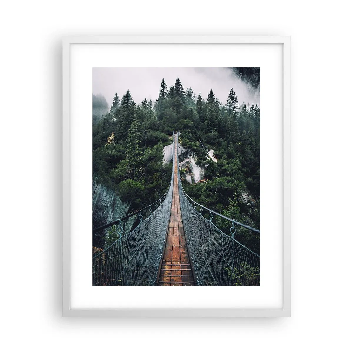 Affisch i vit ram - Där örnar vågar - 40x50 cm