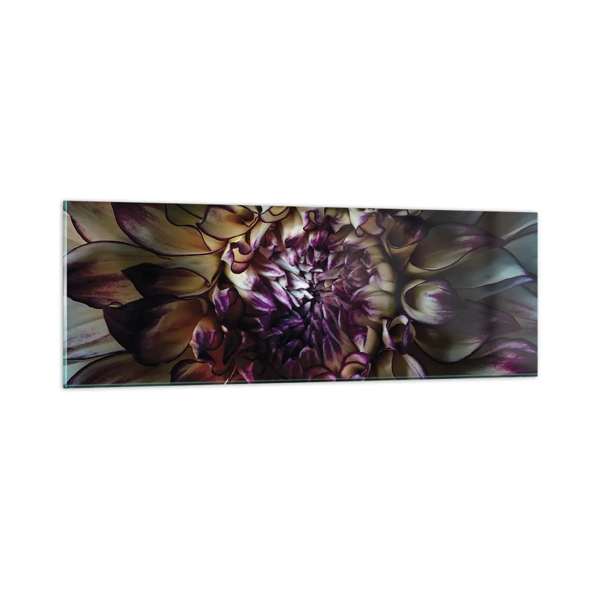 Glastavla - Bild på glas - Blommande ungdom - 90x30 cm