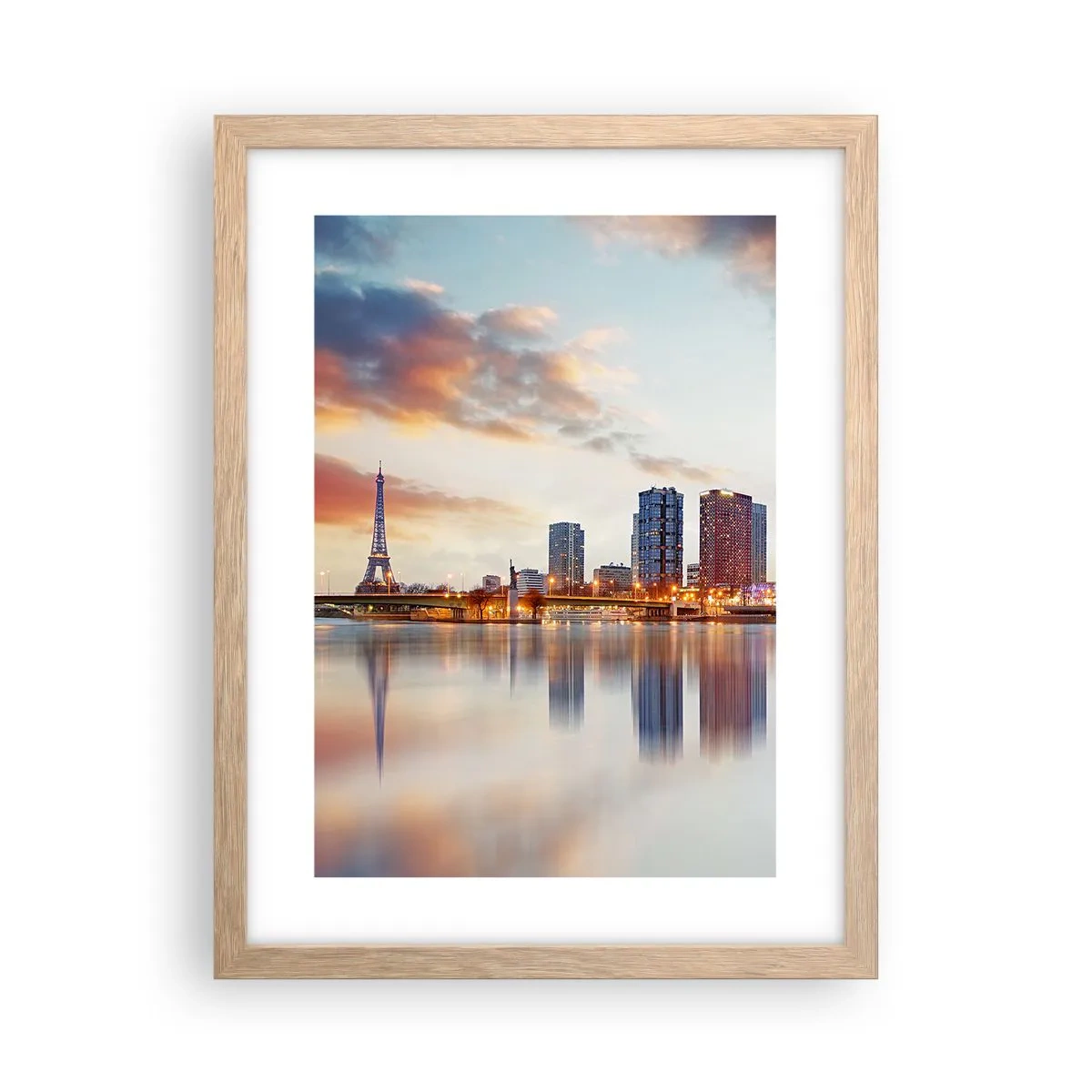 Affisch i ram av ljusek - Paris monumentala lugn - 30x40 cm