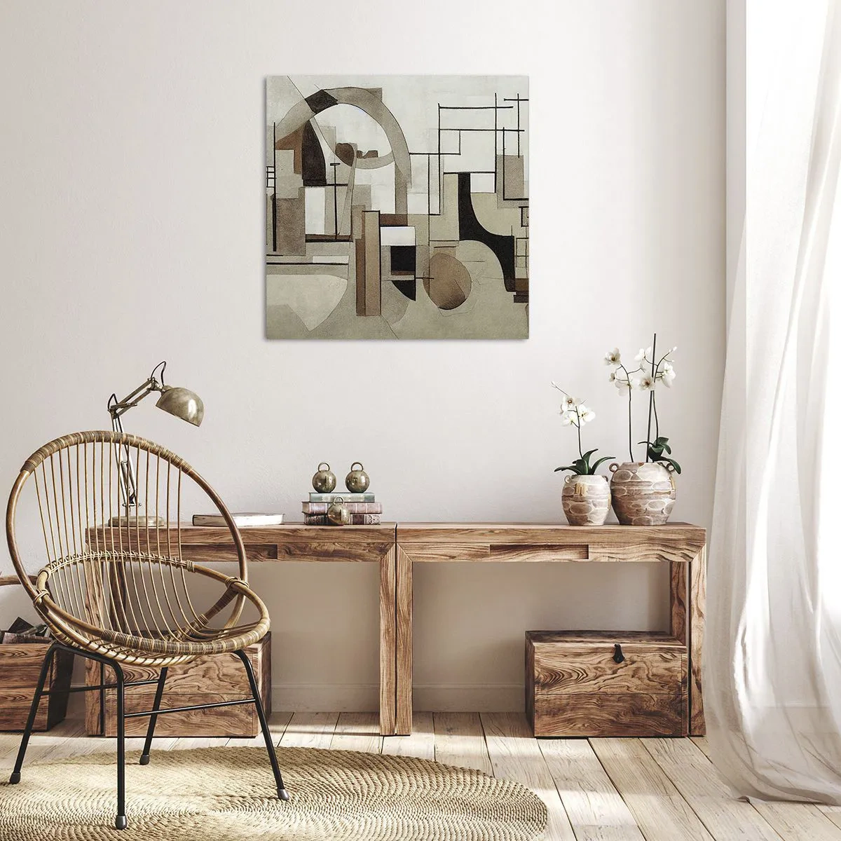Canvastavla - Bild på duk - Stadsbild 2.0 - 40x40 cm