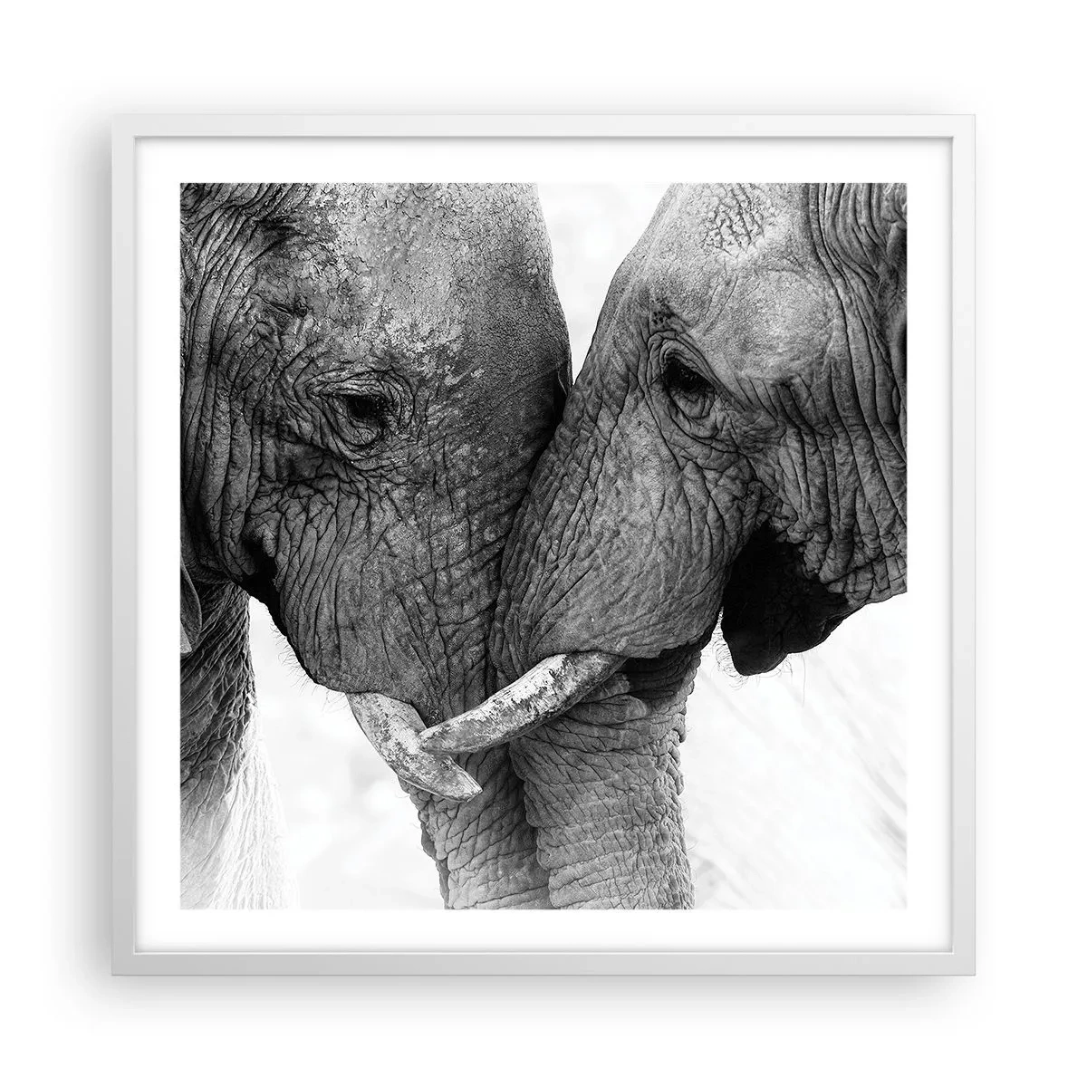 Affisch i vit ram - Hjärtlig bekännelse - 60x60 cm