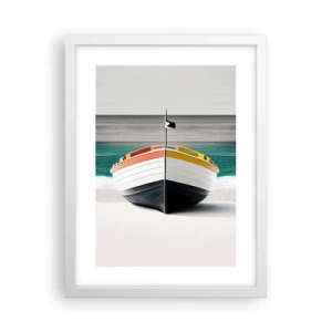 Affisch i vit ram - På sin plats - 30x40 cm