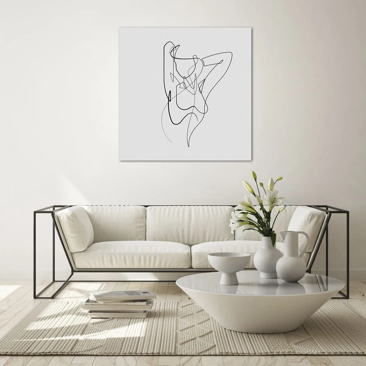 Glastavla - Bild på glas - Hurdan du är... - 70x70 cm