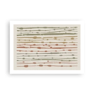 Affisch - Musikalisk färgnotation - 70x50 cm