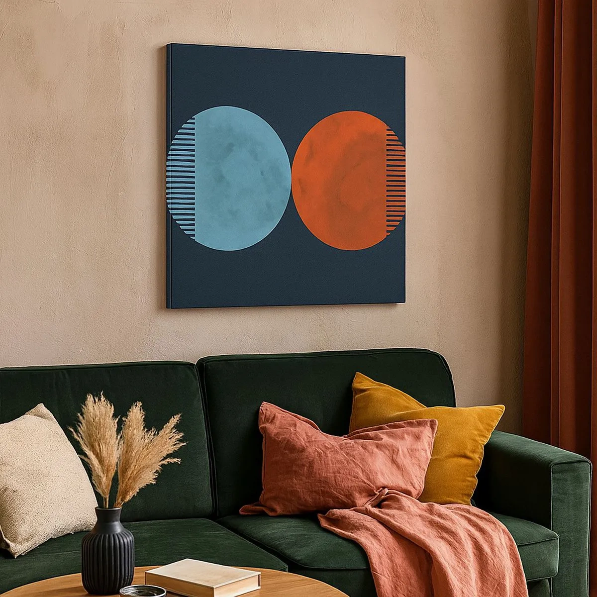 Canvastavla - Bild på duk - Endast geometri? - 30x30 cm