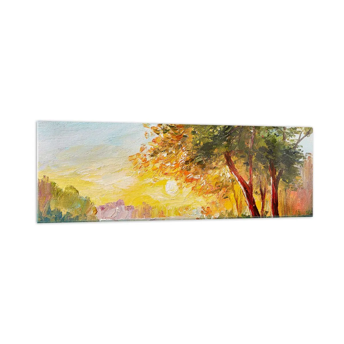 Glastavla - Bild på glas - Et in Arcadia ego - 160x50 cm