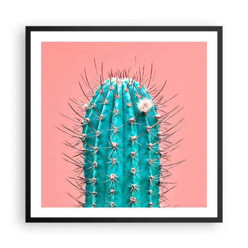 Affisch i svart ram - Titta bara - 60x60 cm