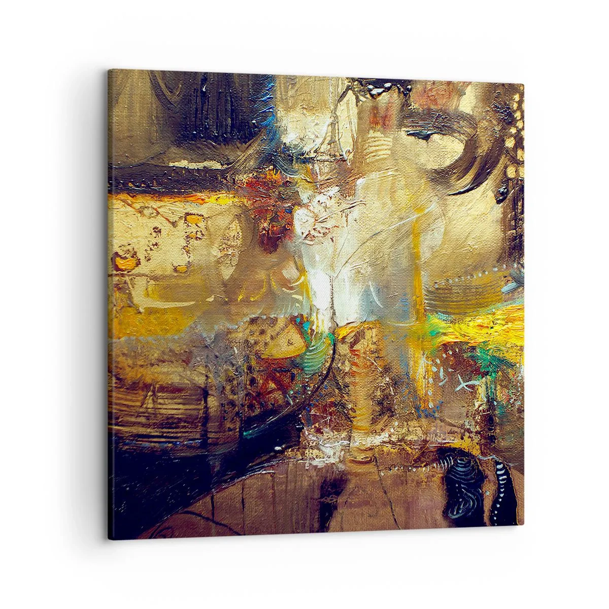 Canvastavla - Bild på duk - Kallt, varmare, hett - 50x50 cm