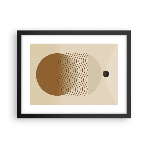 Affisch i svart ram - Om geometriska figurers ursprung - 40x30 cm